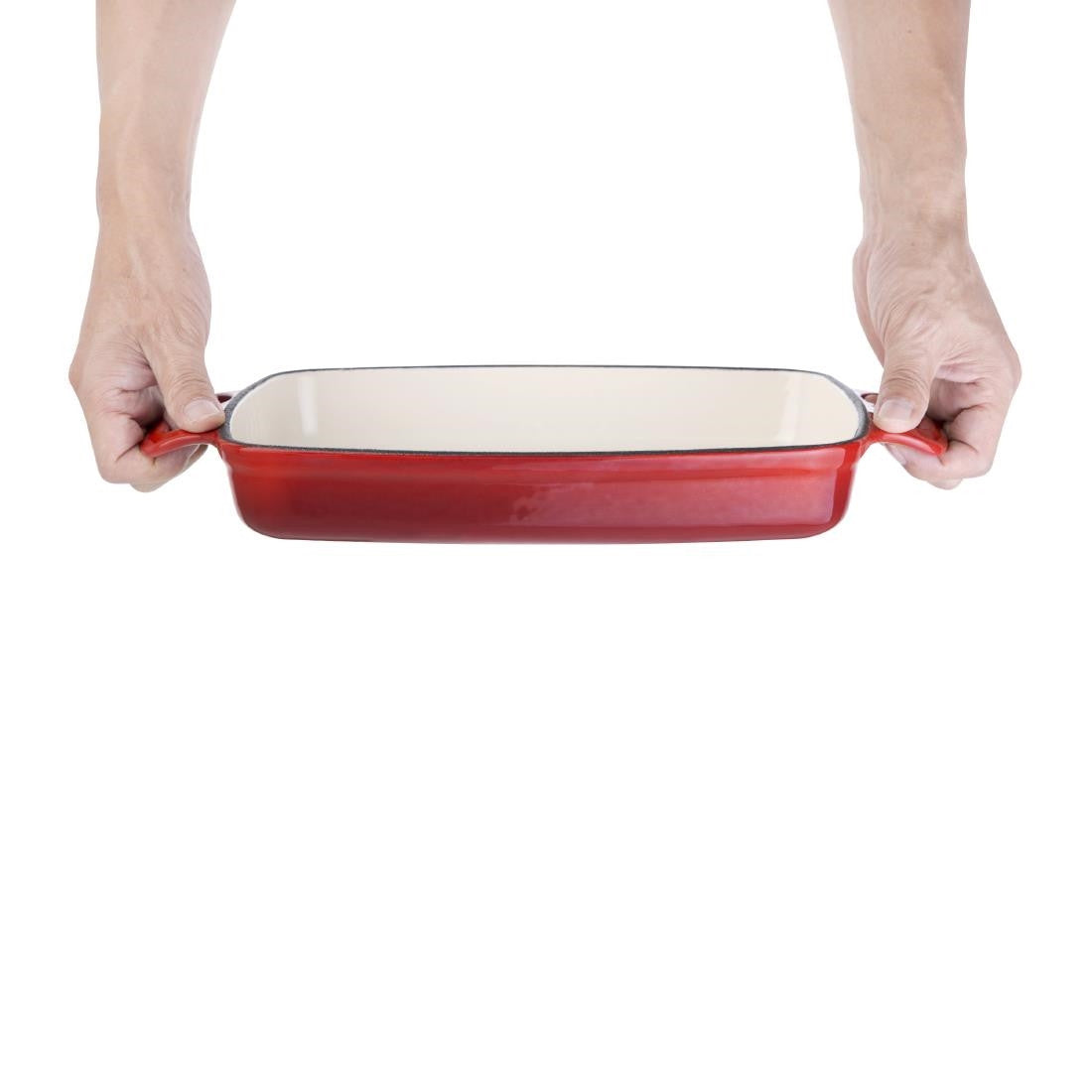 Vogue Red Cast Iron Casserole Dish 1.8Ltr GH319
