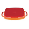 Vogue Orange Rectangular Cast Iron Dish 2.8Ltr GH322