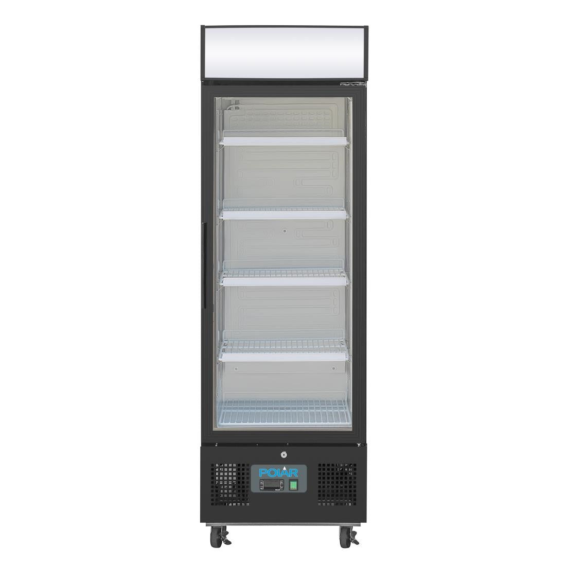 Polar G-Series Upright Display Fridge 218Ltr Black GH426