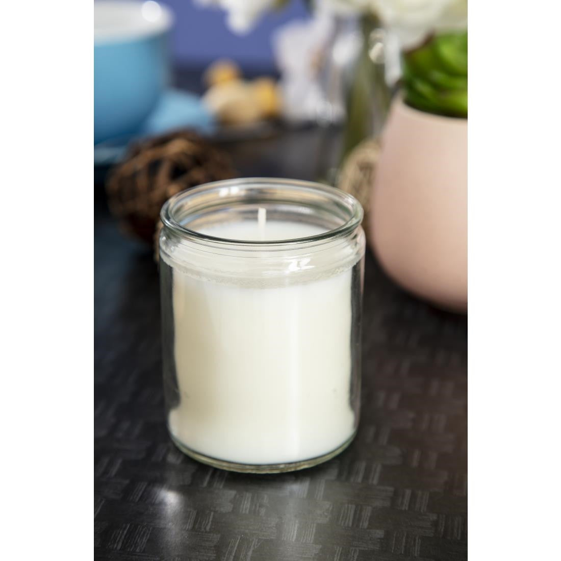 Star Light Clear Glass Candle Jars (Pack of 8) GJ469