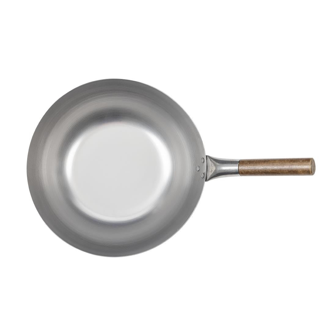 London Wok Flat Bottom Wok 330mm GJ494