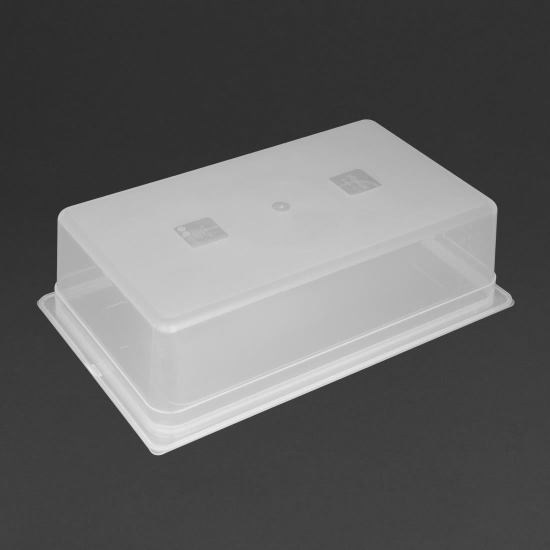 Vogue Polypropylene 1/1 Gastronorm Container with Lid 150mm (Pack of 2) GJ512
