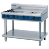 Blue Seal Evolution Cooktop 2 Open/1 Griddle Burner Natural Gas on Stand 1200mm G518A-LS/N GK197-N