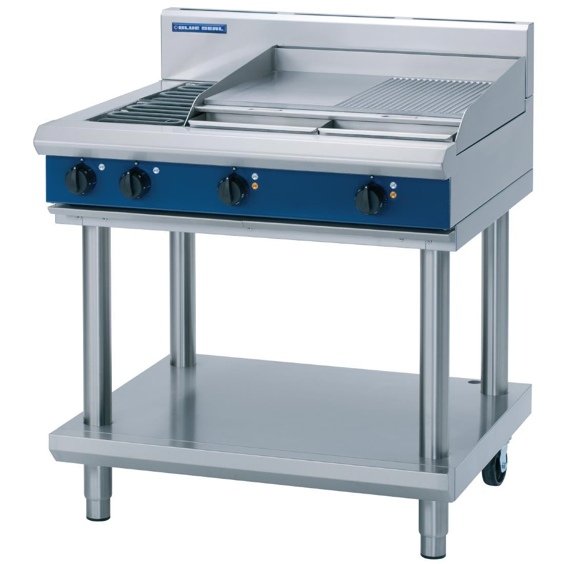 Blue Seal Evolution Cooktop 2 Element/Griddle Electric on Stand 900mm E516B-LS GK255