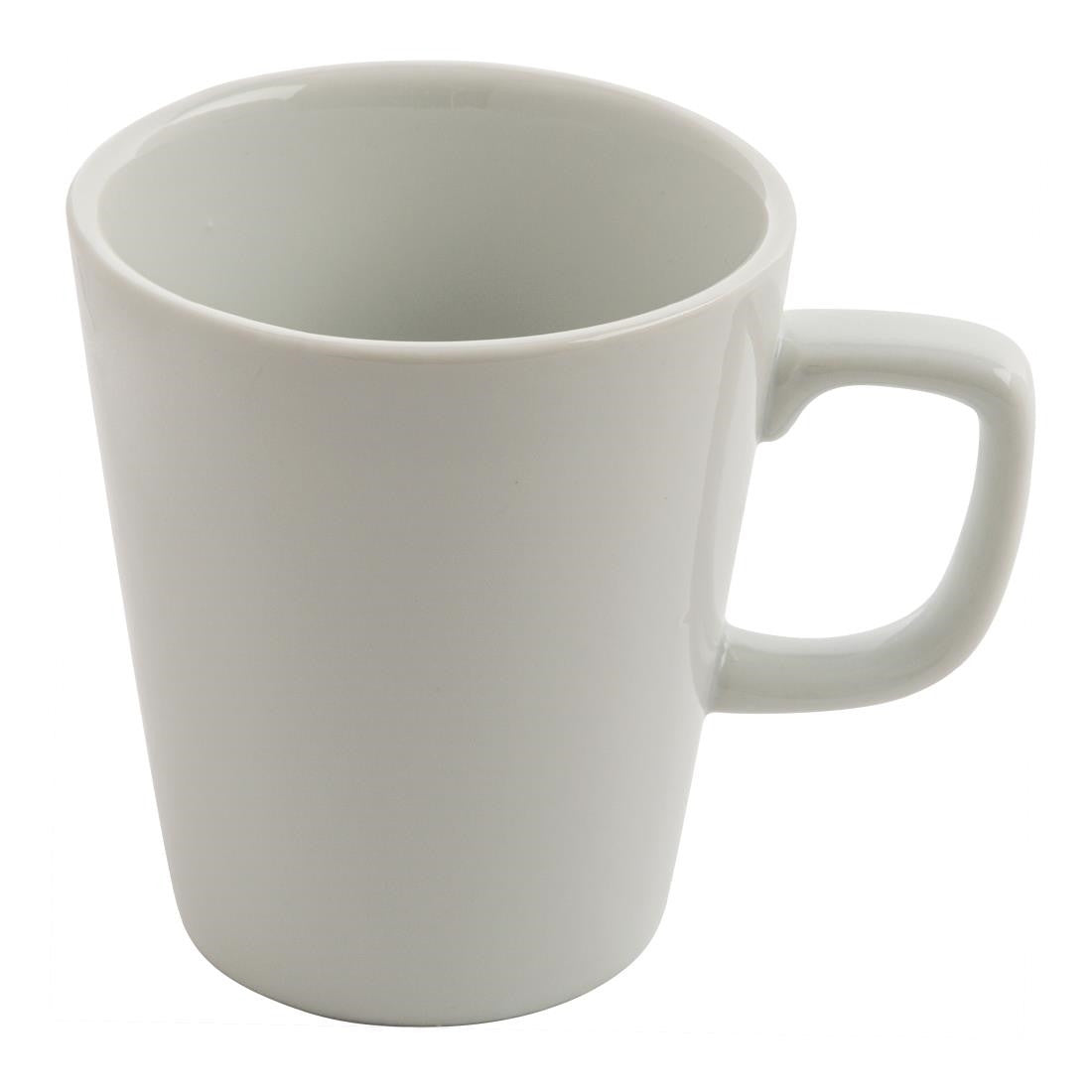 Side top view of Olympia Athena Latte Mugs 285ml.