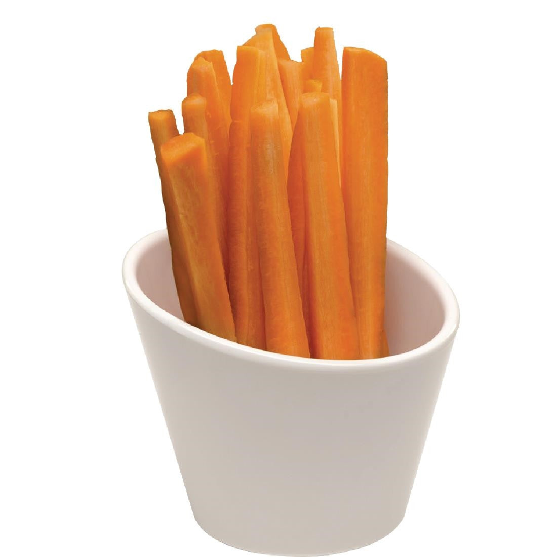 APS Casual Slanted Melamine Pot White 100mm GK834