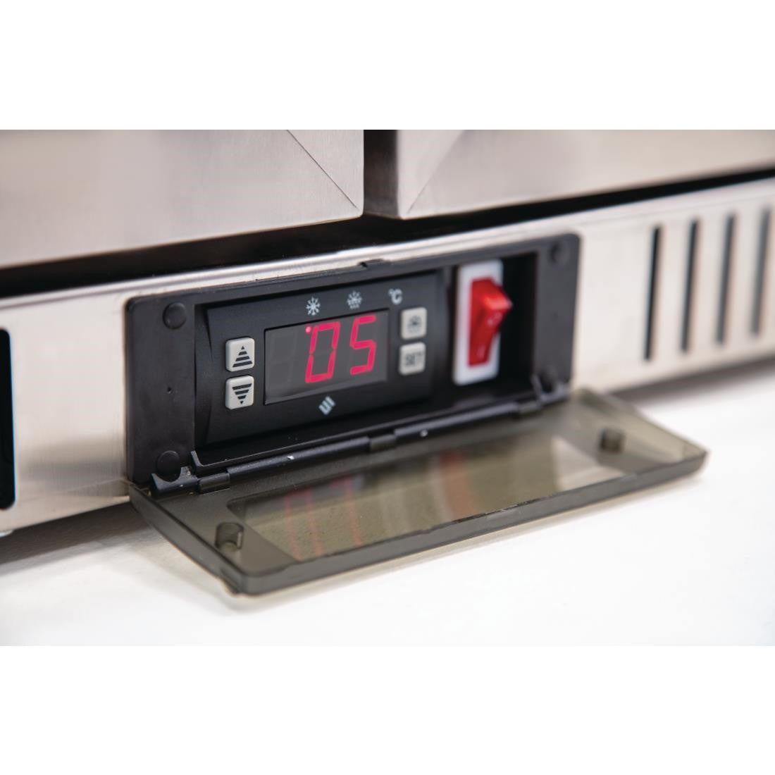 Polar G-Series Back Bar Cooler with Hinged Doors Stainless Steel 208Ltr GL008