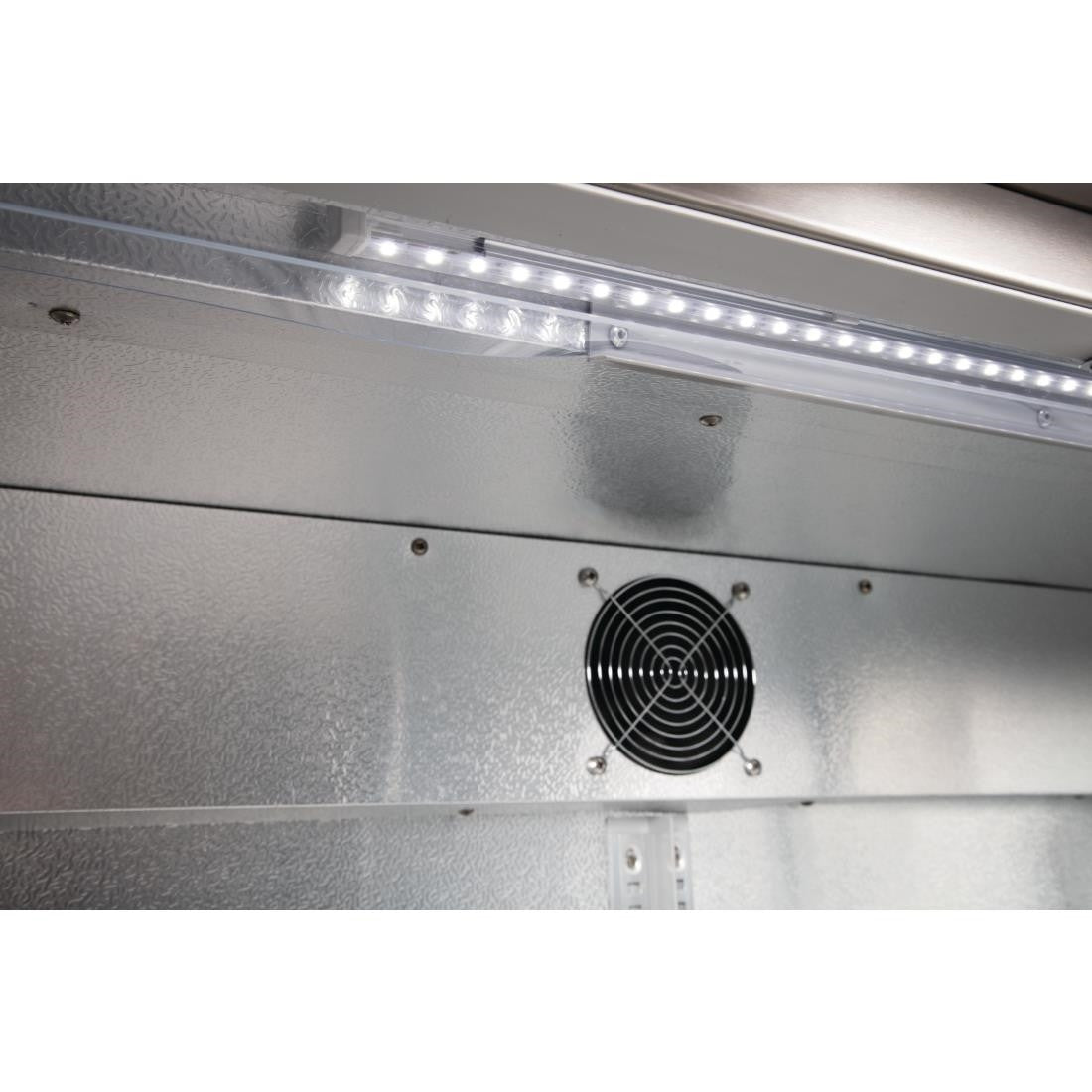 Polar G-Series Back Bar Cooler with Hinged Doors Stainless Steel 208Ltr GL008