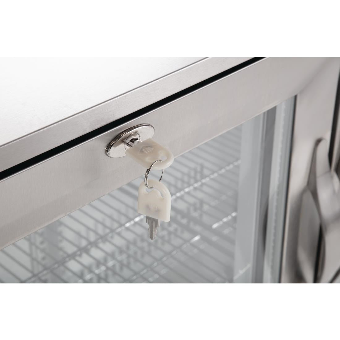 Polar G-Series Back Bar Cooler with Hinged Doors Stainless Steel 330Ltr GL009