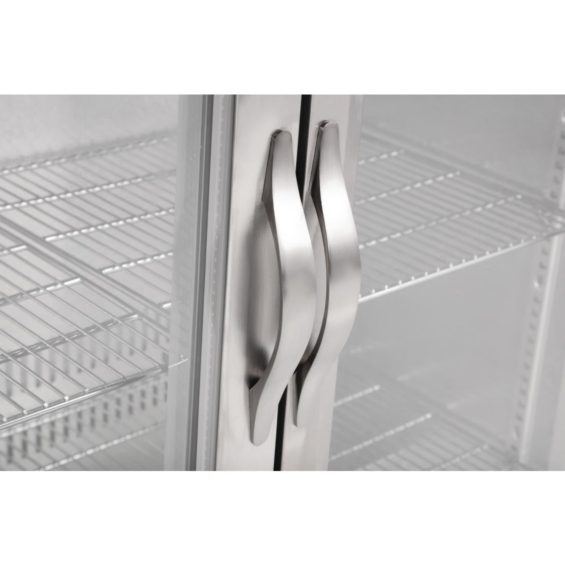 Roller Grill Display Fridge with Fixed Shelves White DT735