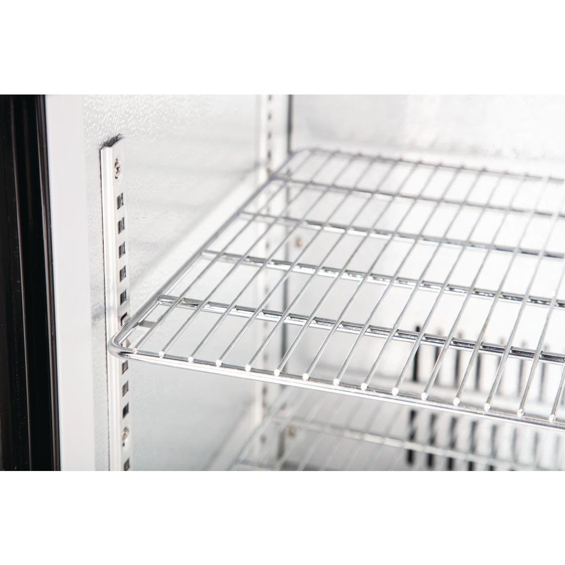 Polar G-Series 900mm Single Solid Door Back Bar Cooler in Black 138Ltr GL015
