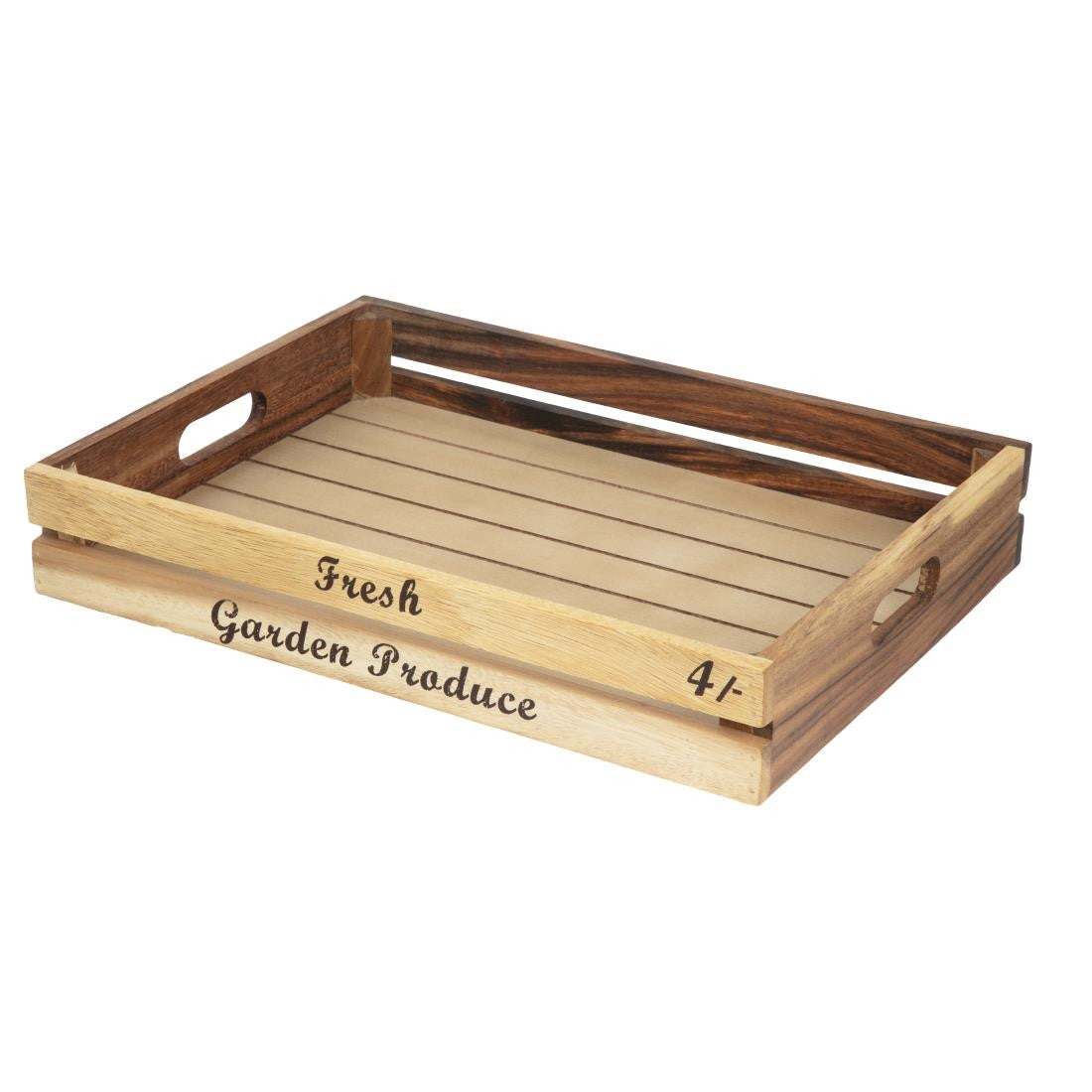 T&G Rustic Wooden Fruit and Veg Crate Large GL067