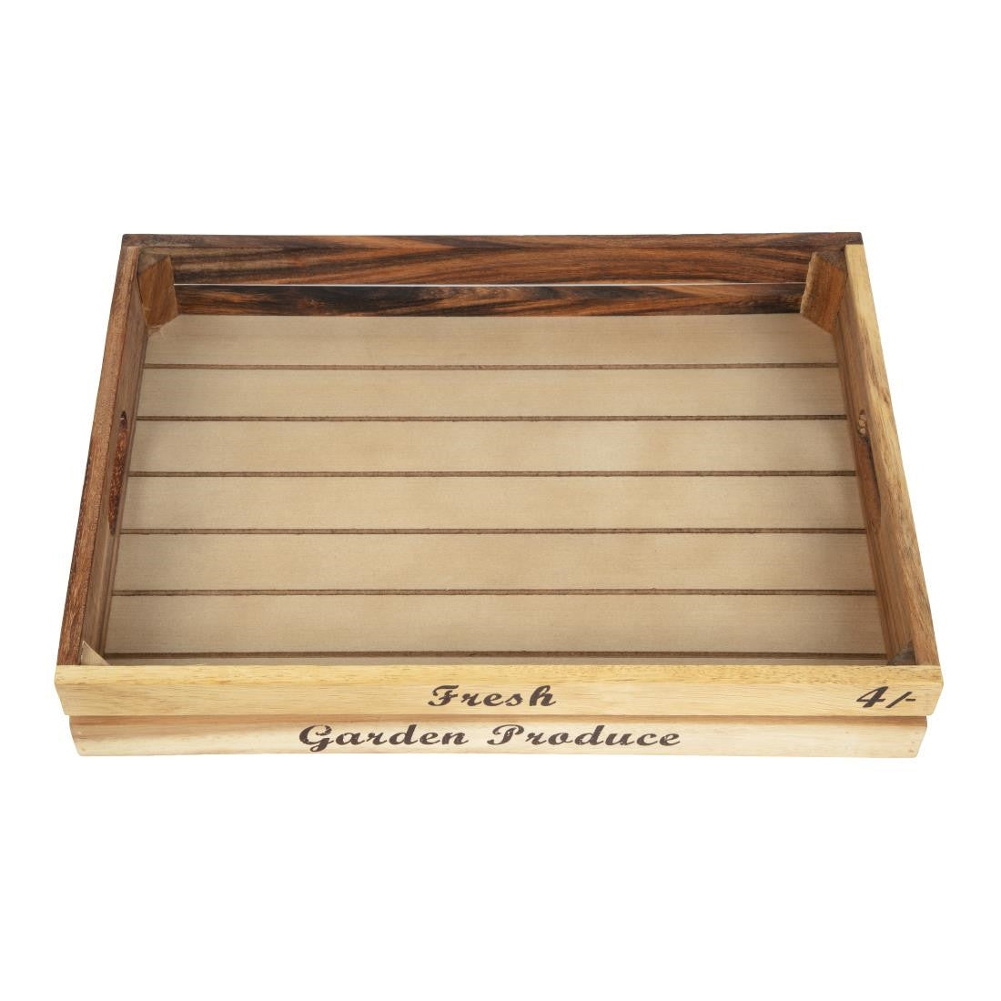 T&G Rustic Wooden Fruit and Veg Crate Large GL067