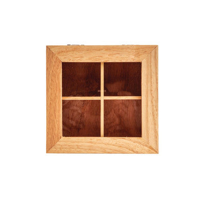 Olympia Mini Hevea Wood Tea Box GL089