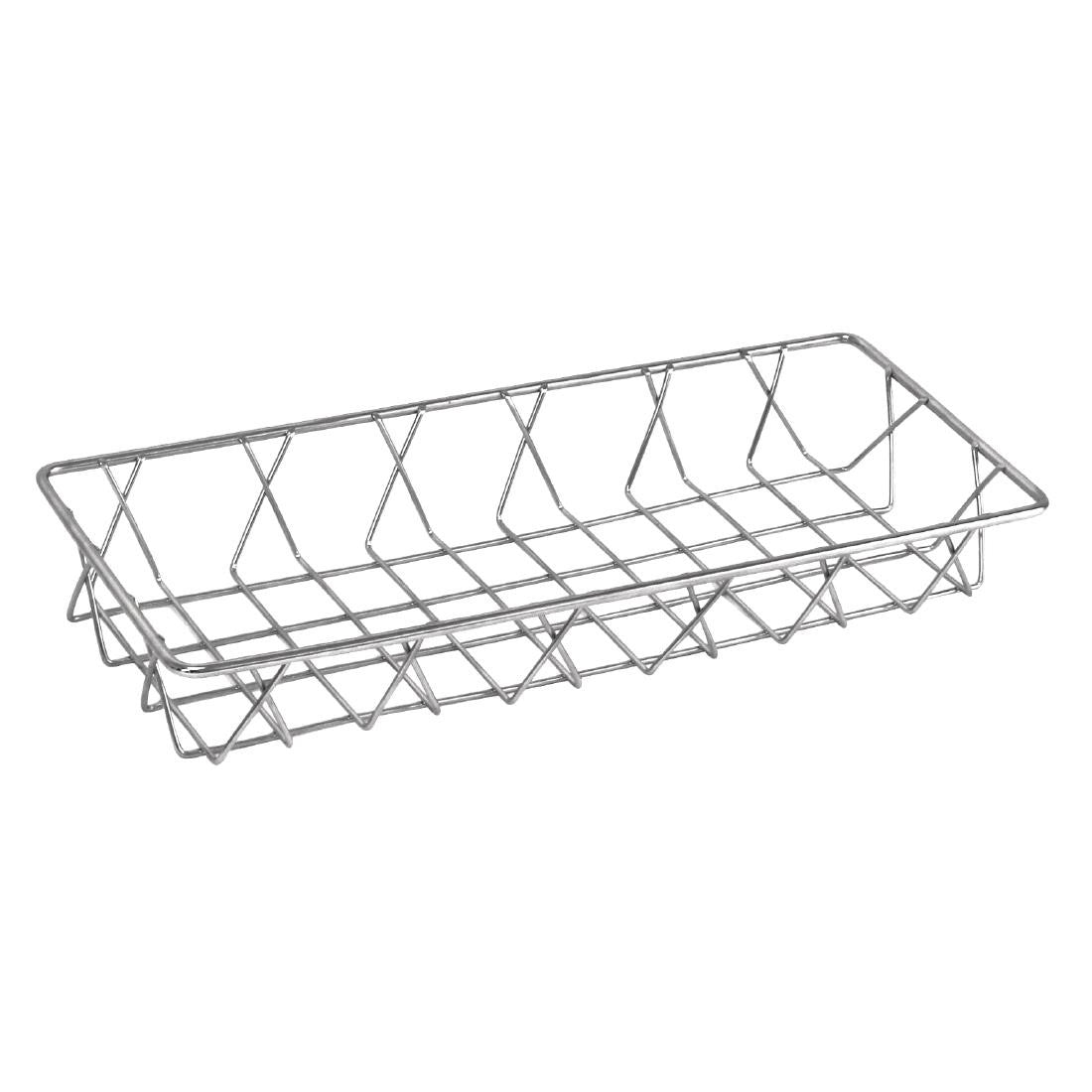 Olympia St/St Wire Display Basket 350 x 150 x 50mm GM220