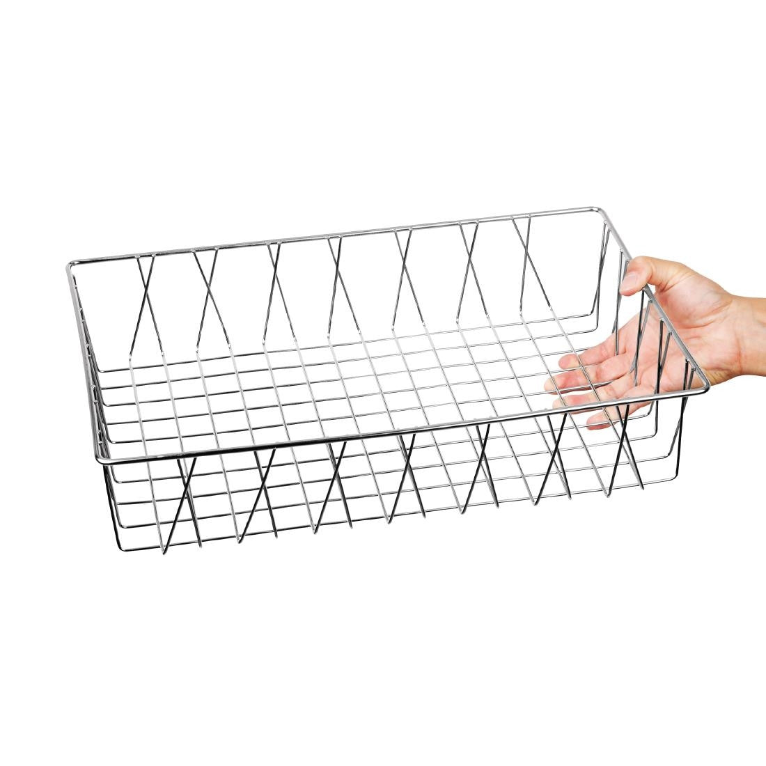 Olympia St/St Wire Display Basket 450 x 300 x 100mm GM223
