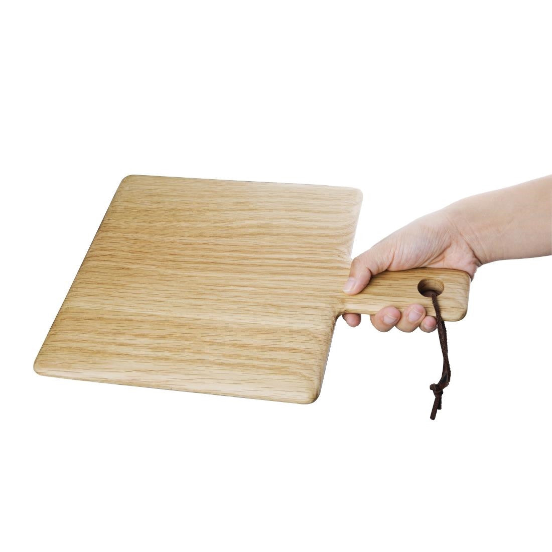 Olympia Oak Wood Handled Wooden Board Small 230mm GM260