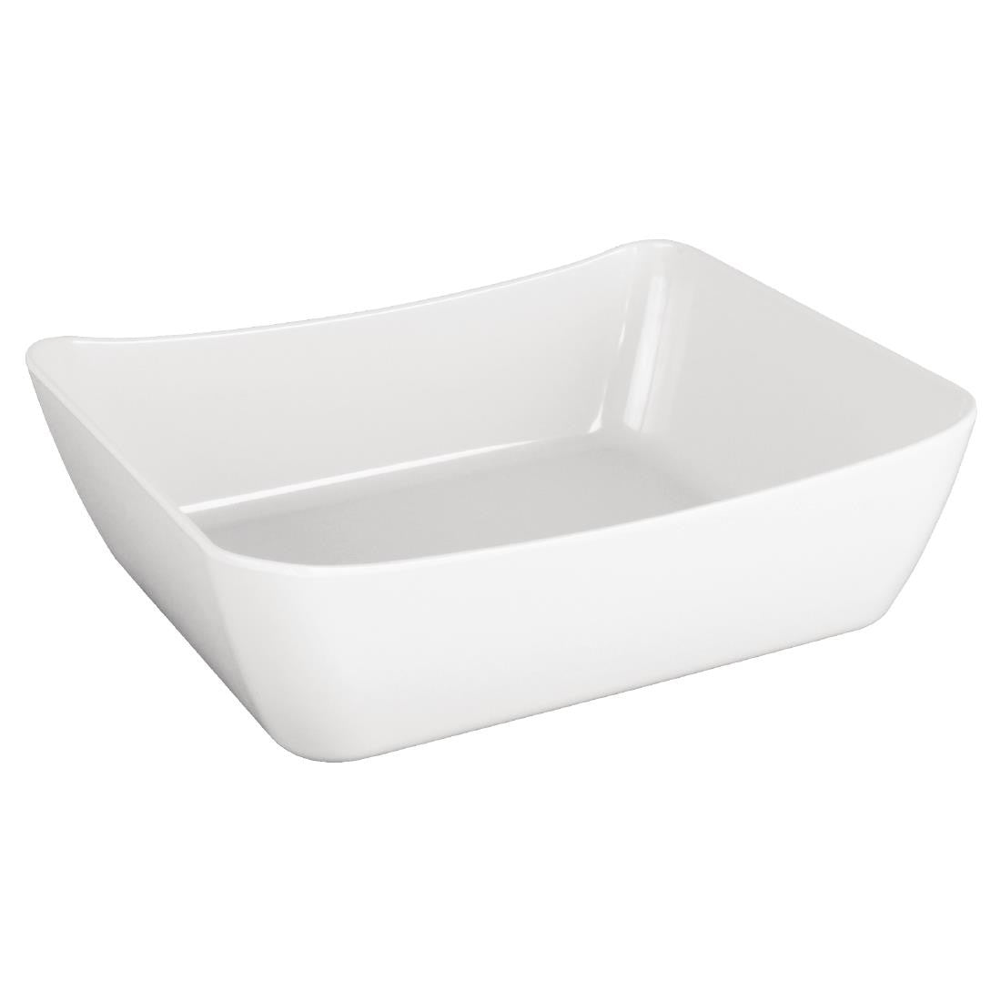 Olympia Kristallon Curve Crock 1/2GN White GM270