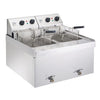 Parry Twin Tank Twin Basket Countertop Electric Fryer NPDF3 GM705