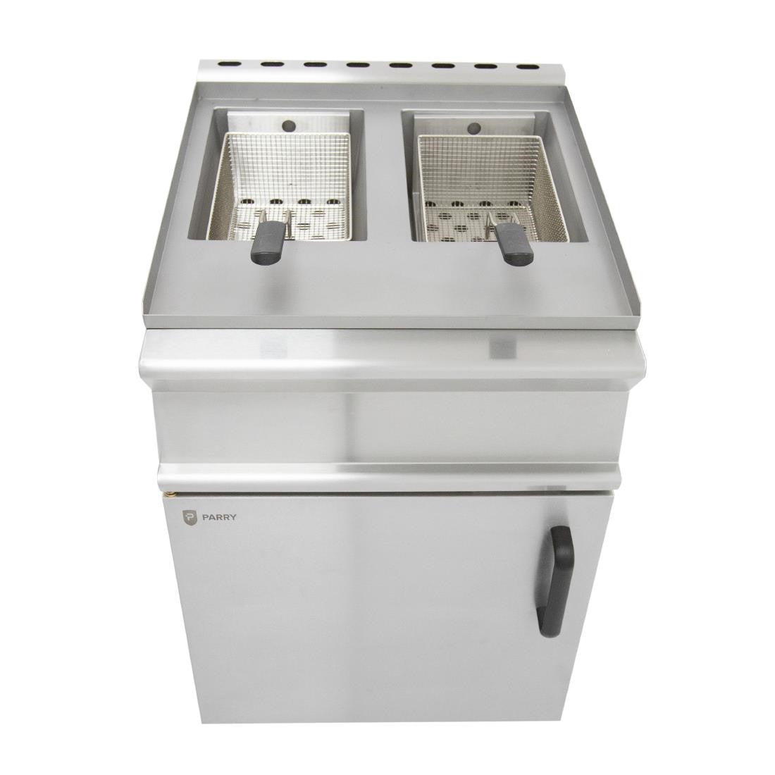 Parry Twin Tank Twin Basket Free Standing Natural Gas Fryer GDF GM731-N