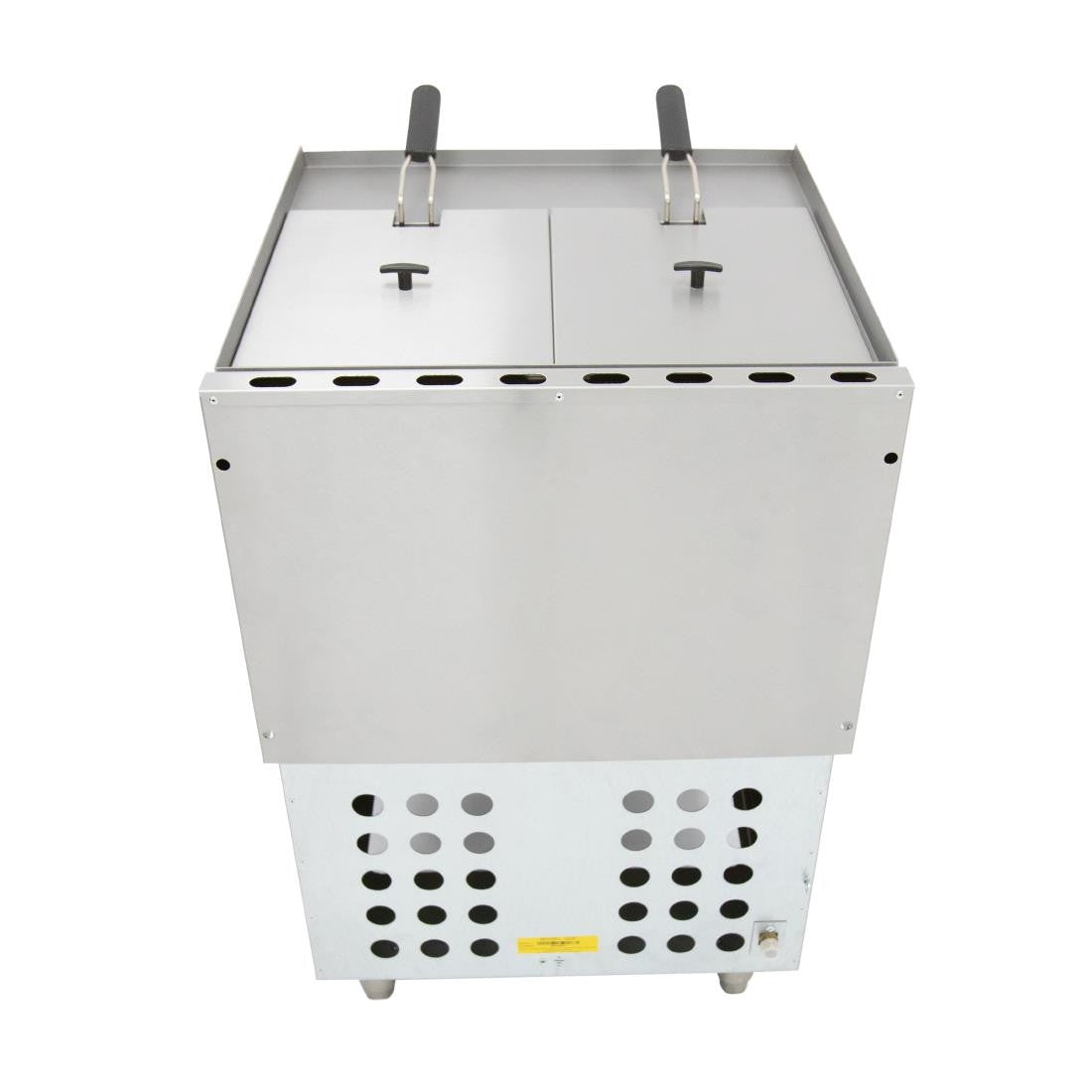 Parry Twin Tank Twin Basket Free Standing Propane Gas Fryer PDGF GM731-P