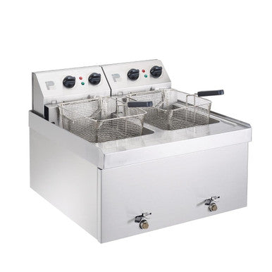 Parry Twin Tank Twin Basket Countertop Electric Fryer NPDF6 GM751