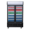 Polar G-Series Upright Hinged Door Display Cooler with Light Box 950Ltr Black GM813