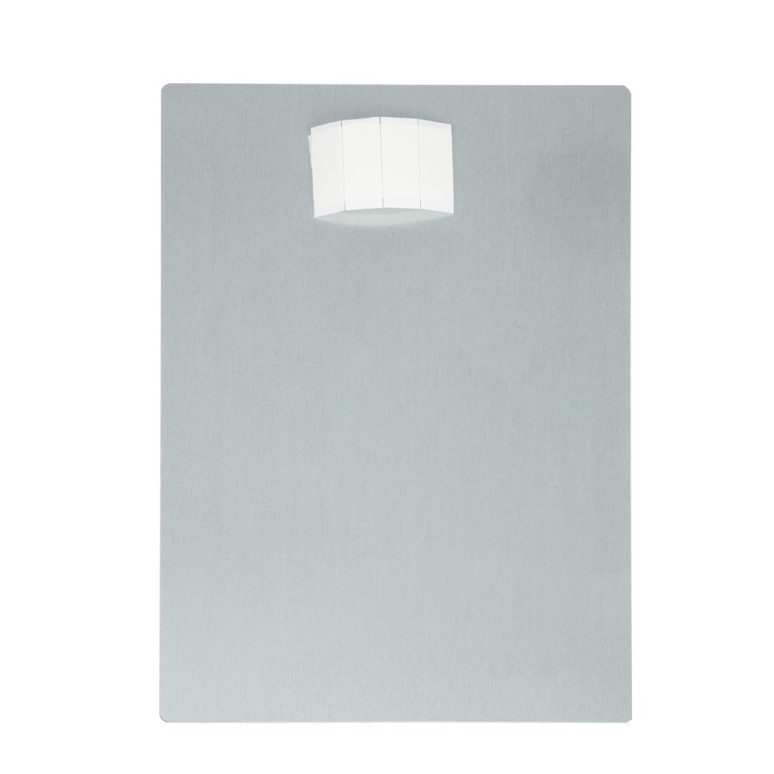 Vogue Brushed Steel Food Allergy Sign A5 GM817