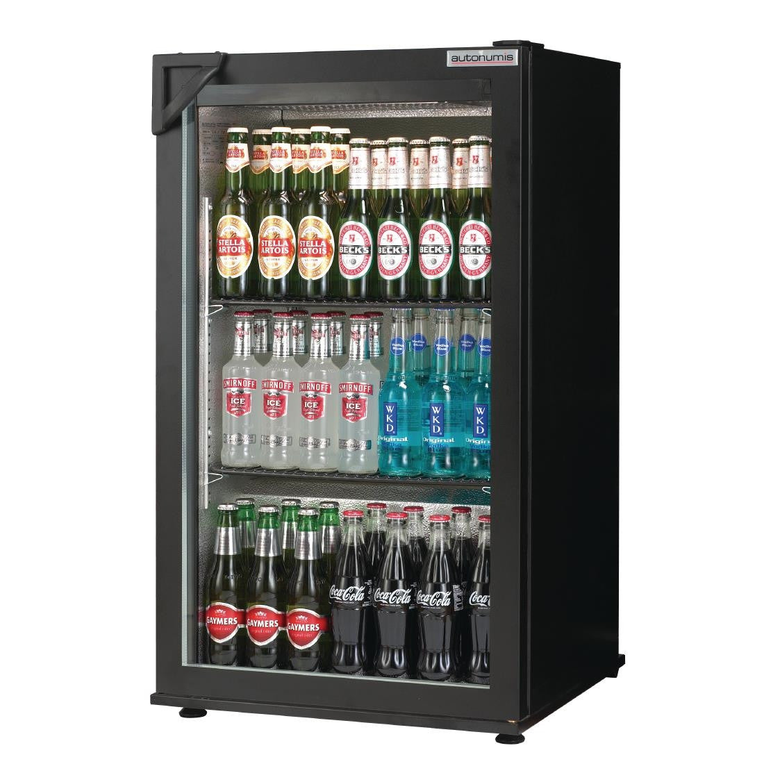 Autonumis Popular 1 Door Back Bar Cooler Black A209179 GN360