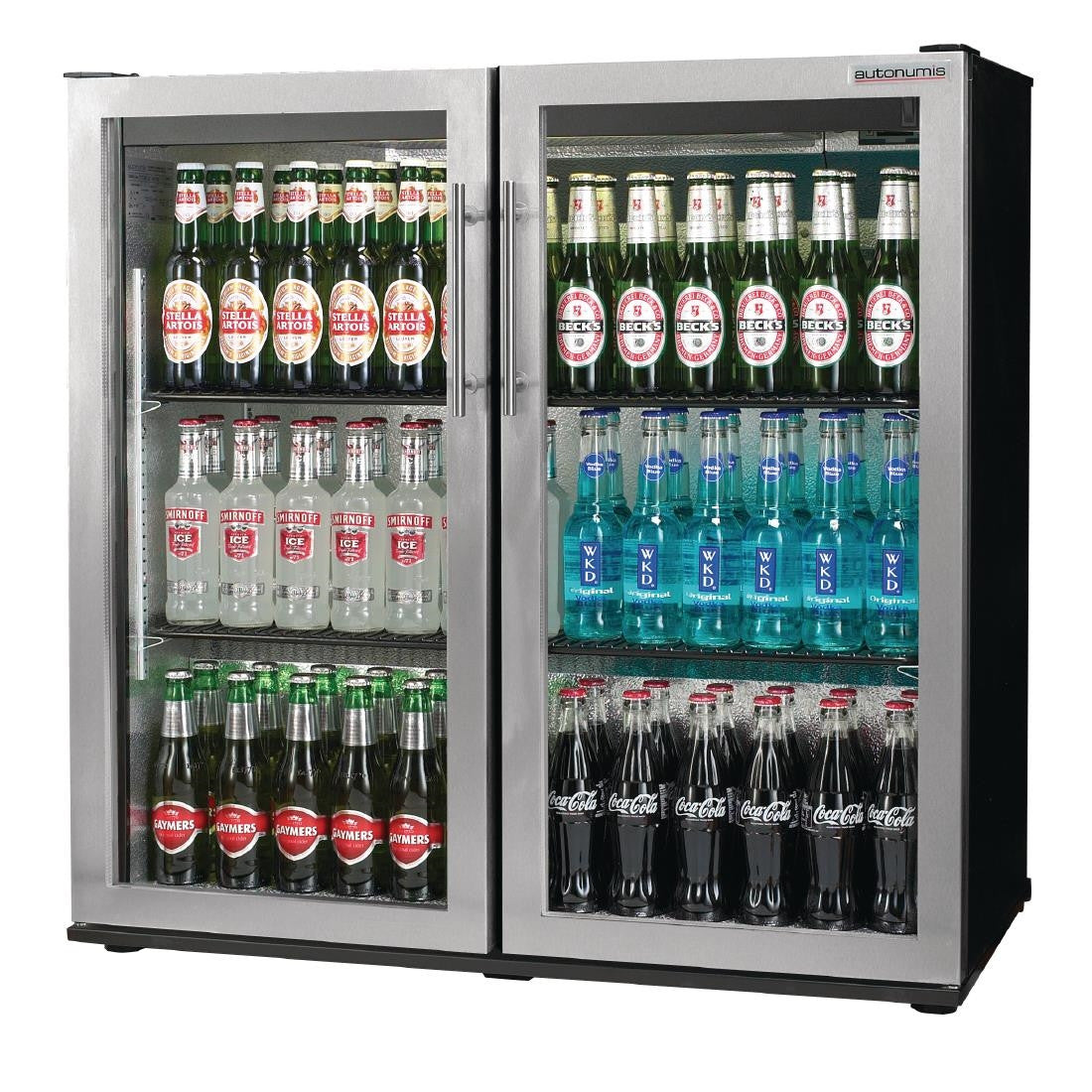 Autonumis Popular Double Hinged Door Maxi Back Bar Cooler St/St Door A21090 GN369