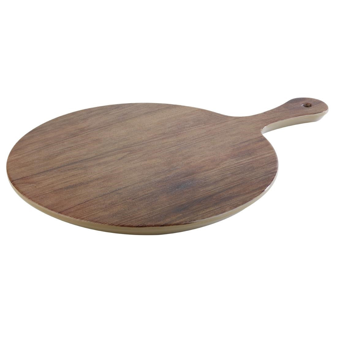 APS Oak Effect Round Handled Pizza Paddle Board 300mm GN560