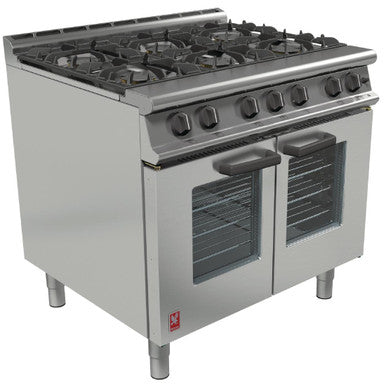 Falcon Dominator Plus Six Burner Propane Gas Fan Assisted Oven Range G3106 GP006-P