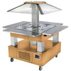 Roller Grill Chilled Salad Bar Square Light Wood GP305