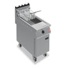 Falcon F900 Single Tank Twin Basket Free Standing Propane Gas Fryer on Castors G9341 GR469-P