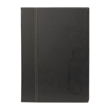 Securit Contemporary Wine List Cover Black A4 H602