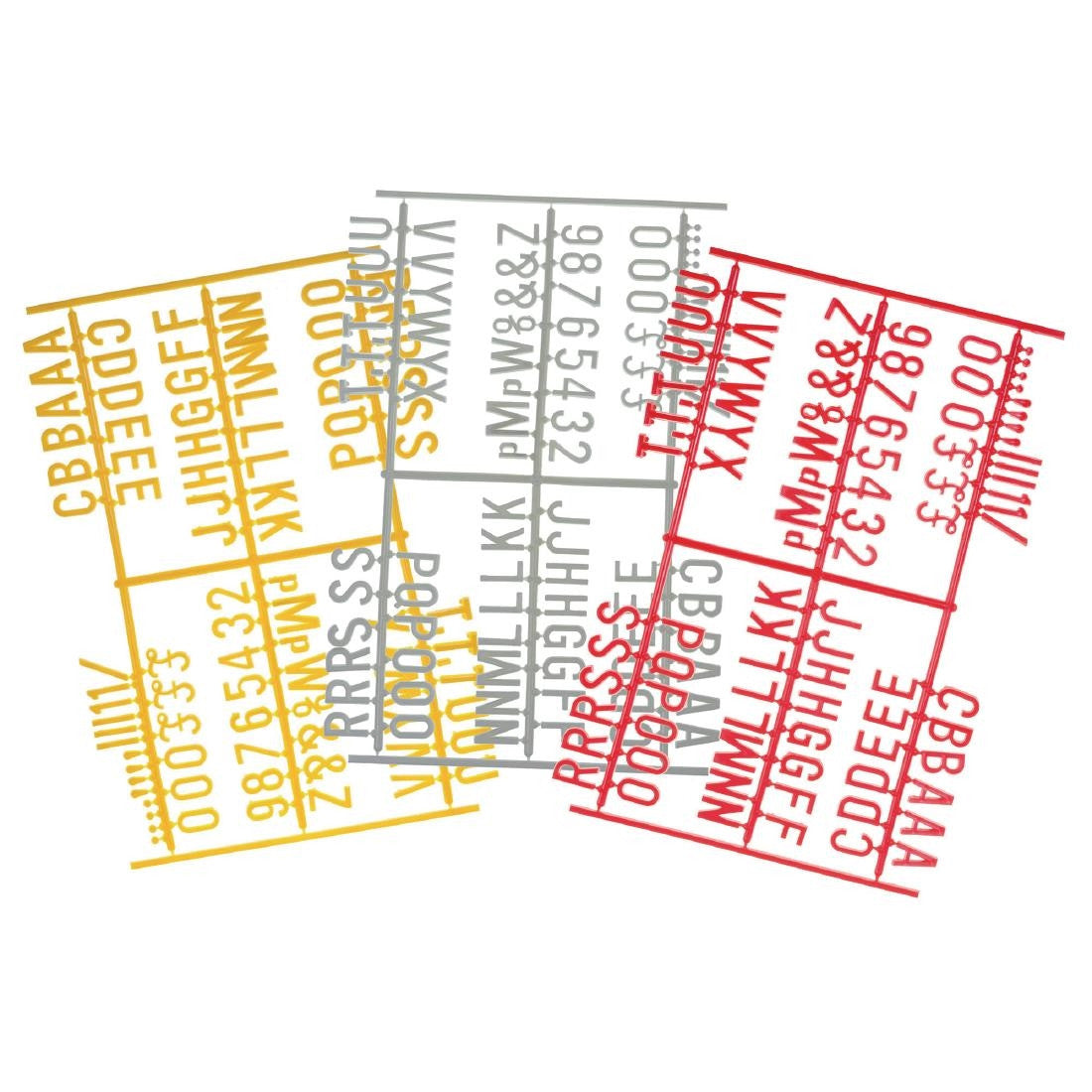 Beaumont Peg Board 20mm Letters 540 Characters White (Pack of 20) HC765