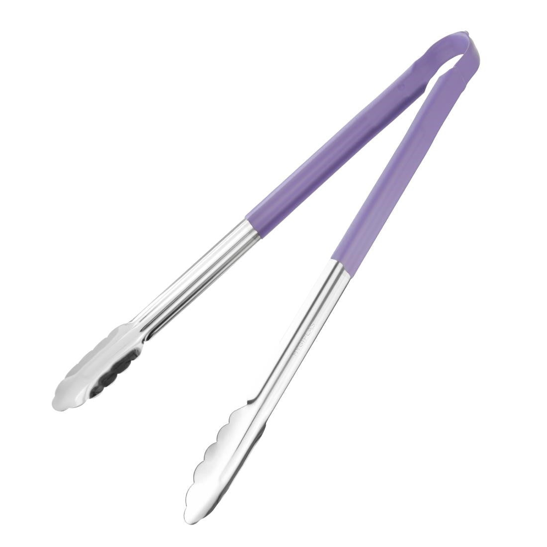 Hygiplas Colour Coded Serving Tong Purple - 405mm HC853
