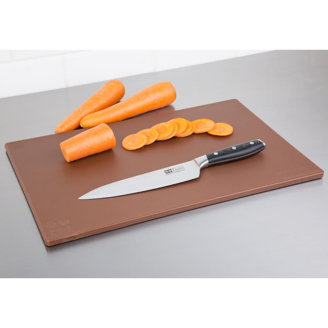 Hygiplas Antibacterial Low Density Chopping Board Brown HC857