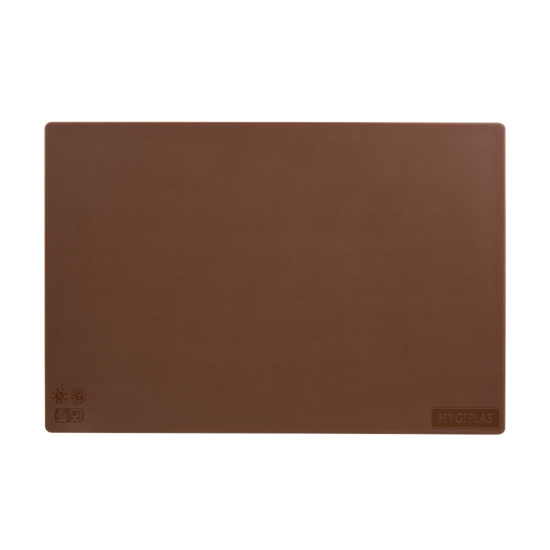 Hygiplas Antibacterial Low Density Chopping Board Brown HC857