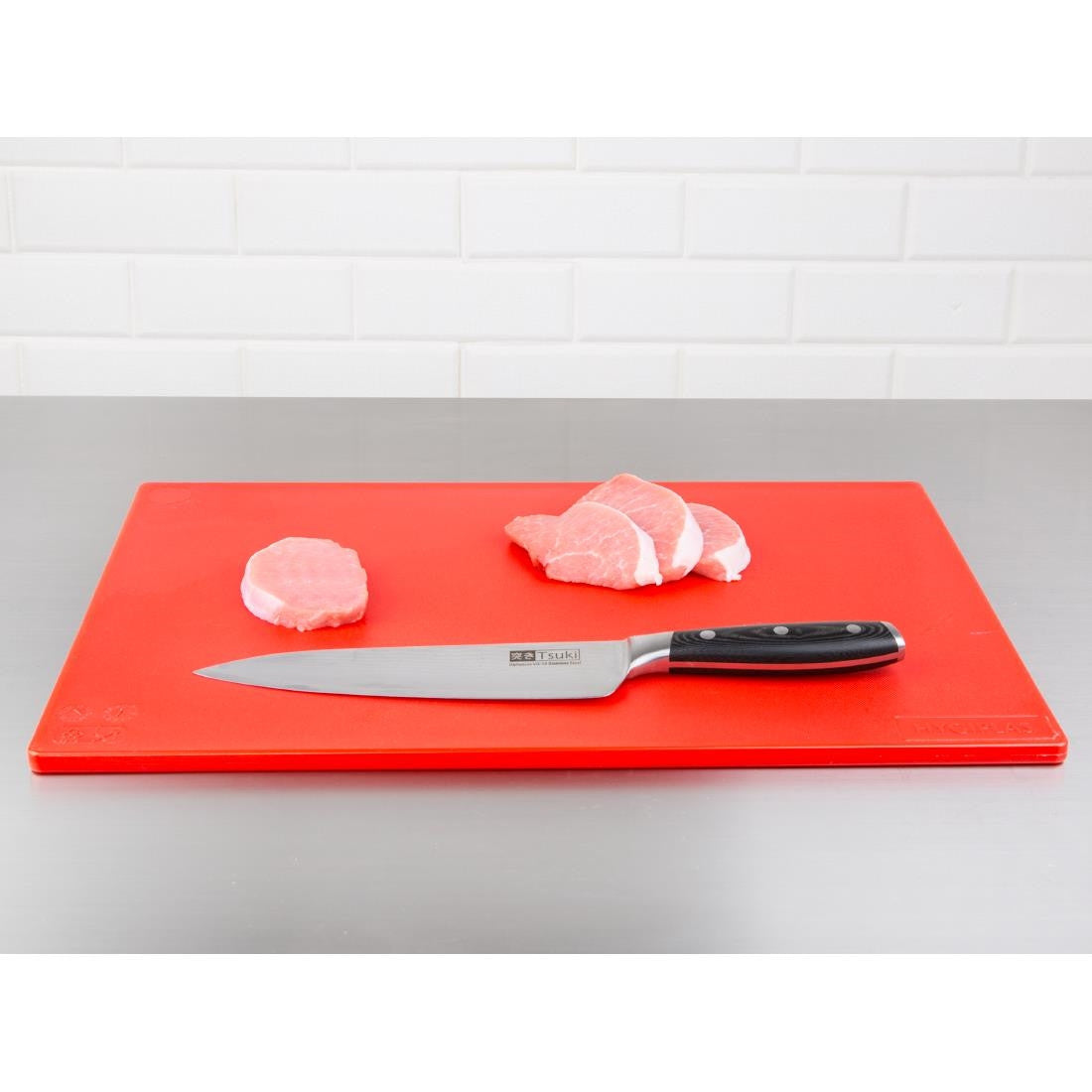 Hygiplas Antibacterial Low Density Chopping Board Red HC859