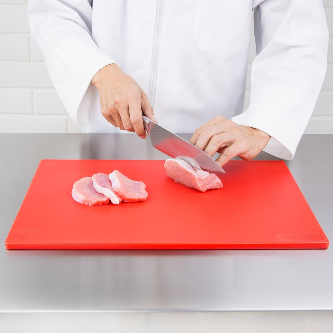 Hygiplas Antibacterial Low Density Chopping Board Red HC859