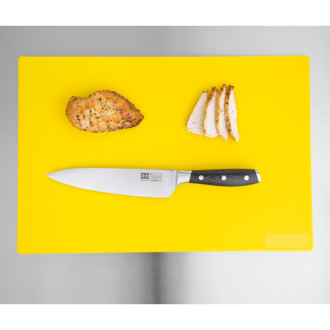 Hygiplas Antibacterial Low Density Chopping Board Yellow HC861