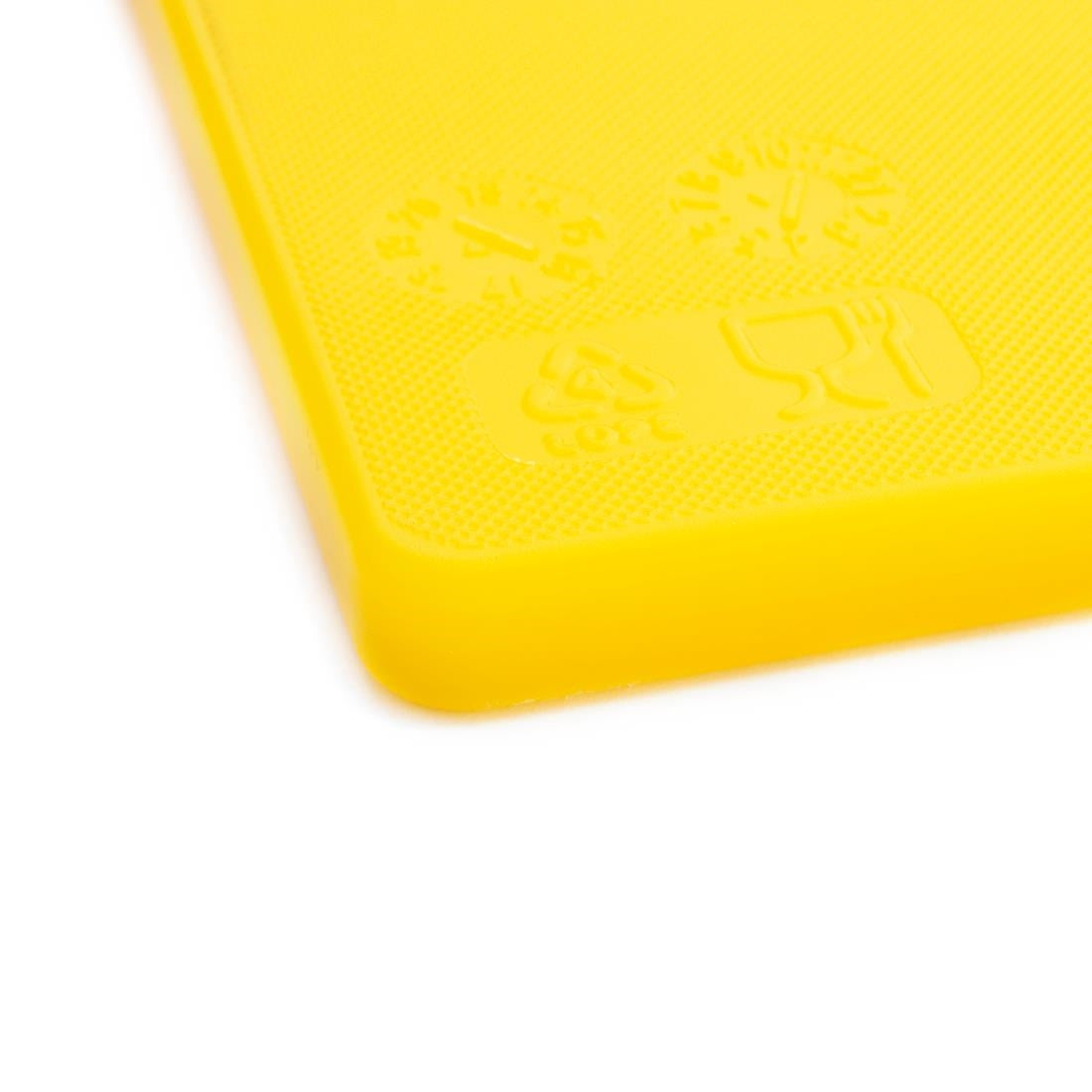 Hygiplas Antibacterial Low Density Chopping Board Yellow HC861