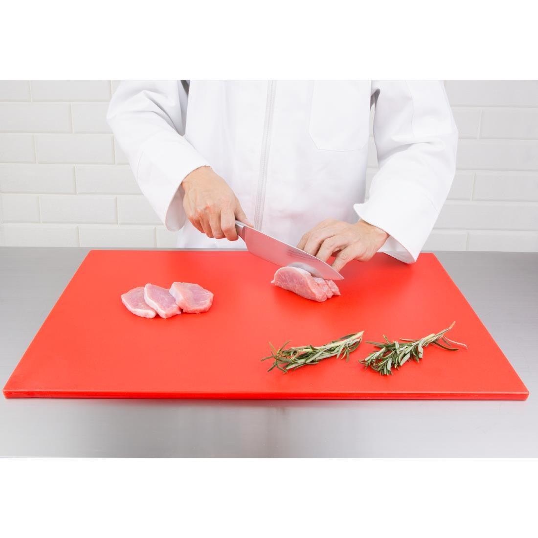 Hygiplas Low Density Red Chopping Board Large HC877