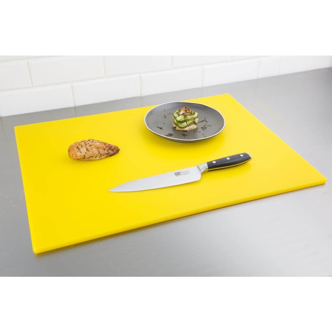 Hygiplas Low Density Yellow Chopping Board Large HC883