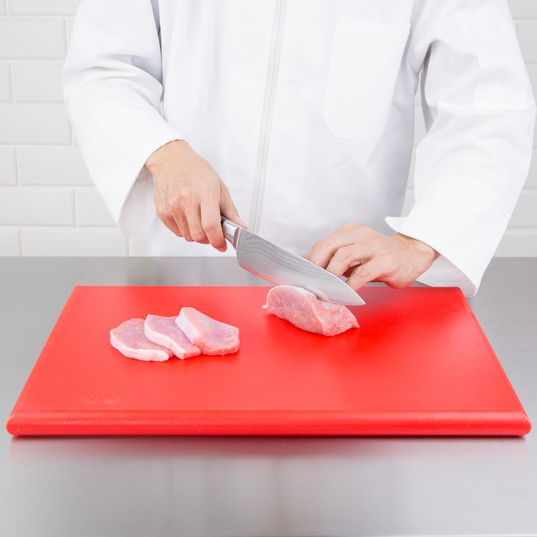 Hygiplas Extra Thick High Density Red Chopping Board Standard J034