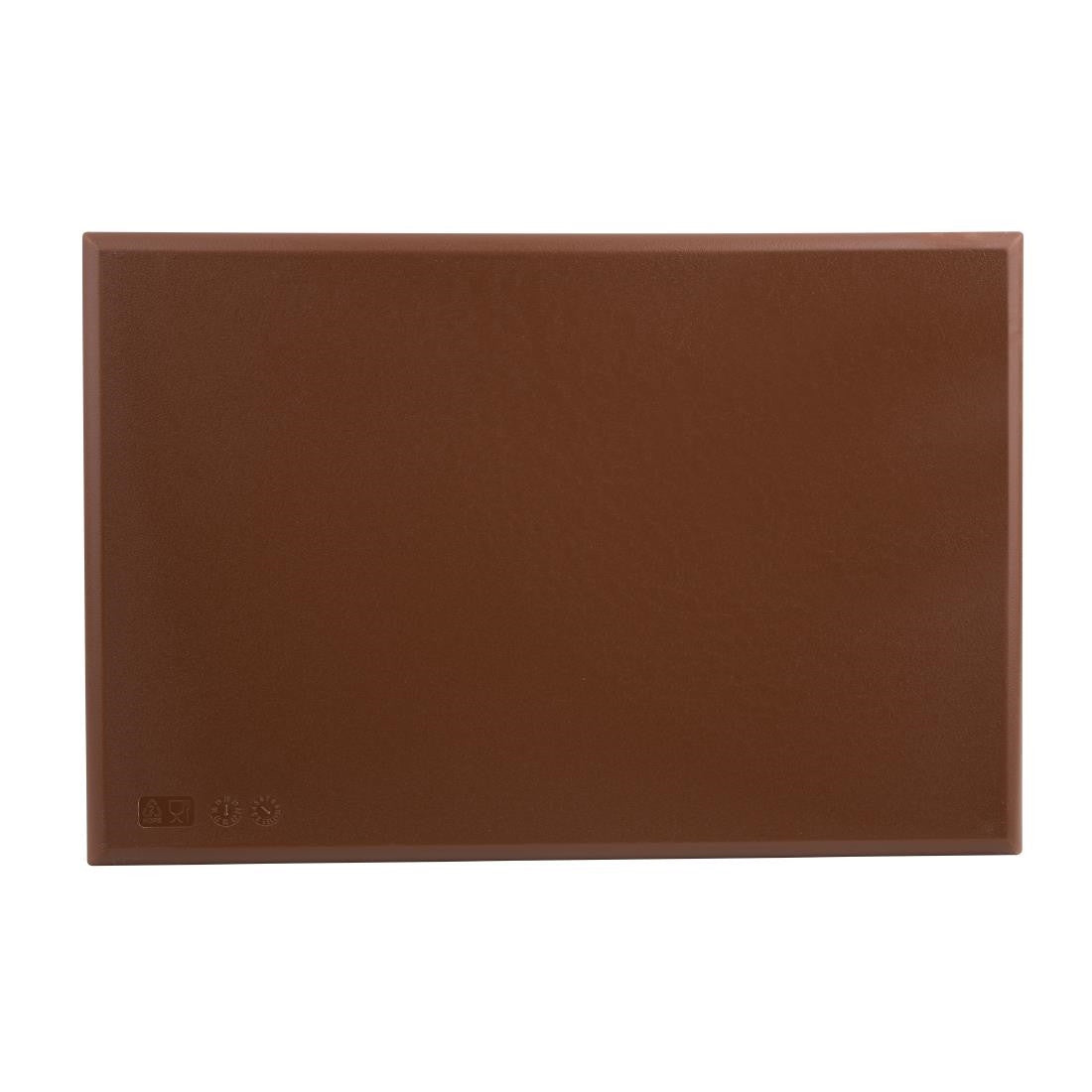 Hygiplas Extra Thick High Density Brown Chopping Board Standard J035