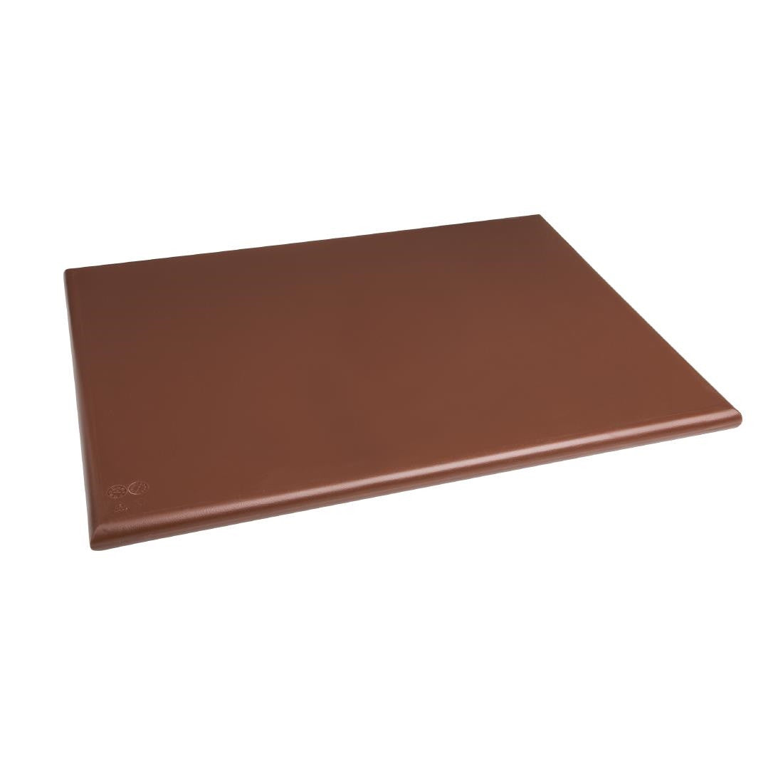 Hygiplas Extra Thick High Density Brown Chopping Board Large J041