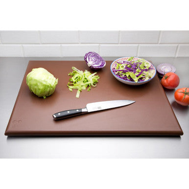 Hygiplas Extra Thick High Density Brown Chopping Board Large J041