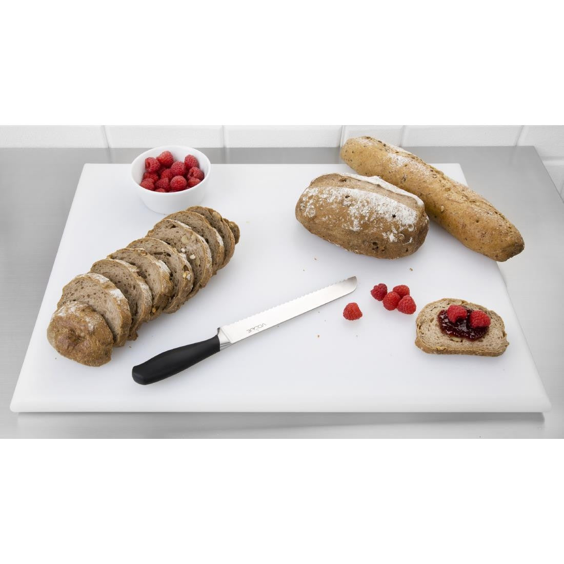 Hygiplas Extra Thick High Density White Chopping Board Large J044